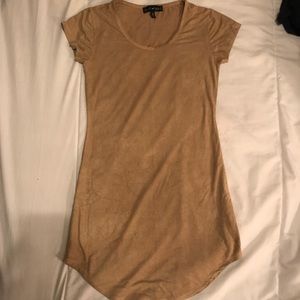 Suede mini dress
